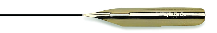 Drawing Nib: drawing nib excellence for versals and tendrils. Suitable for use on China and Porcelain. Code: DP256 - bronze (gilt available for bulk purchase only) Drawing Nib: drawing nib excellence for versals and tendrils. Suitable for use on China and Porcelain. Code: DP256 - bronze (gilt available for bulk purchase only)