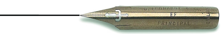 EF Principal Nib, an extra fine nib suitable for both Copperplate and Spencerian writing styles. Code DPPRINCE EF Principal Nib, an extra fine nib suitable for both Copperplate and Spencerian writing styles. Code DPPRINCE