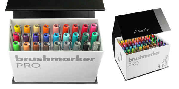 How to Use Brushmarker PRO Markers by KARIN - Color Application 