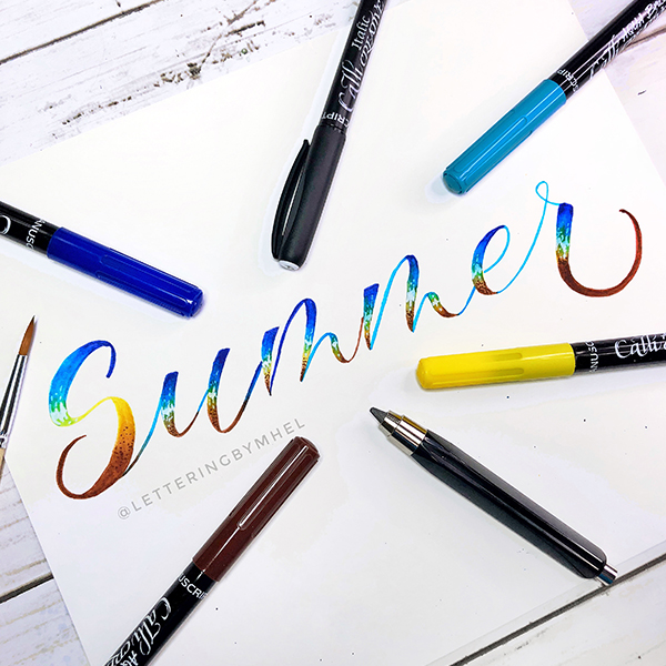 How to to create your Summer Brush Lettering!