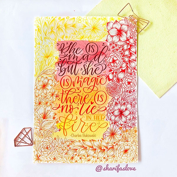 How to to create your own Brush Lettering Doodle!