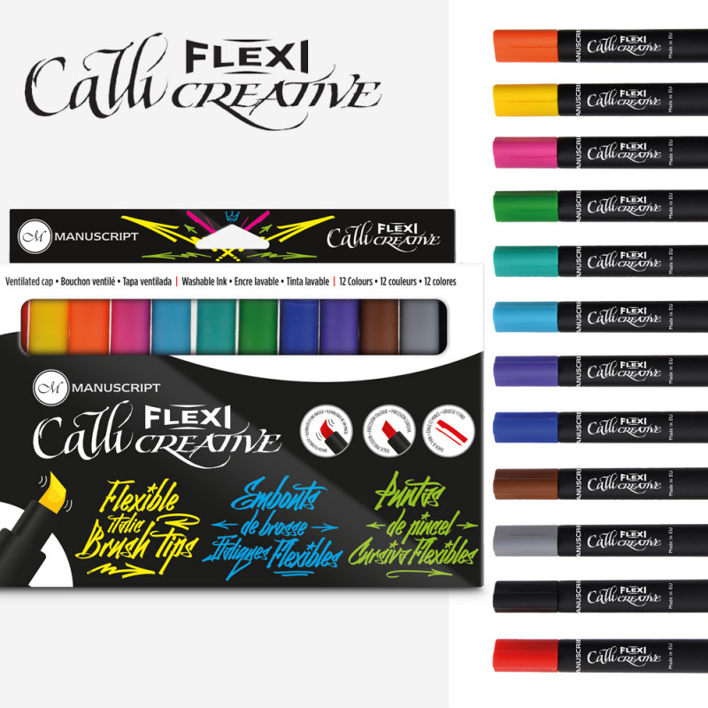 Hand Lettering creative set, 12 pieces